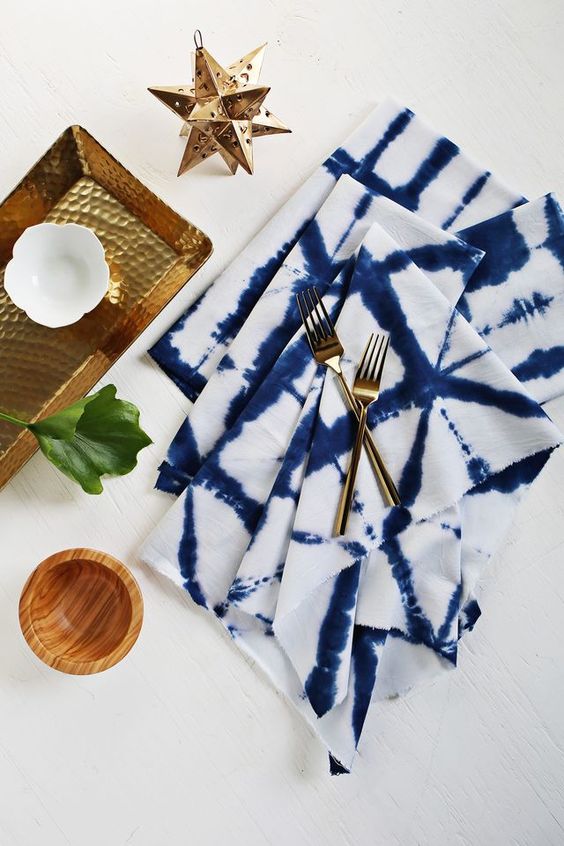 shibori na decoração